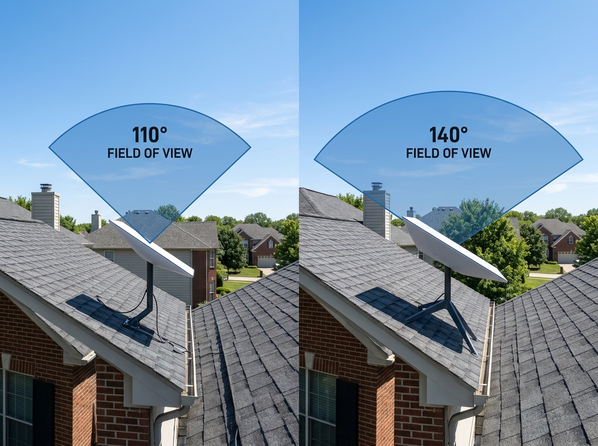 Comparison of 110-degree vs 140-degree field of view for Starlink kits - Starlink performance