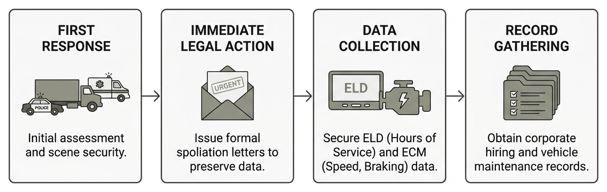Commercial crash evidence collection process Commercial crash evidence collection process
