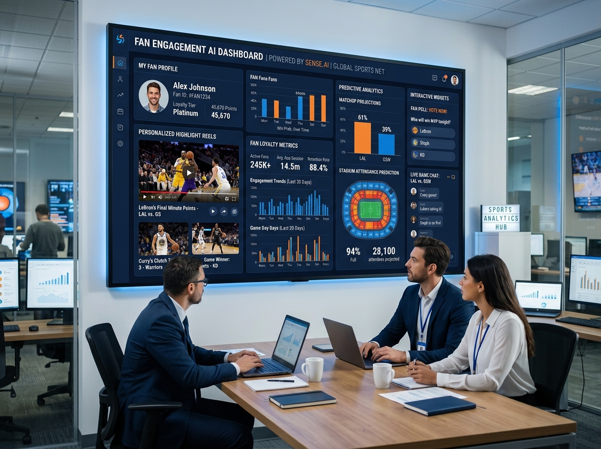 AI dashboard - digital tools for fan engagement