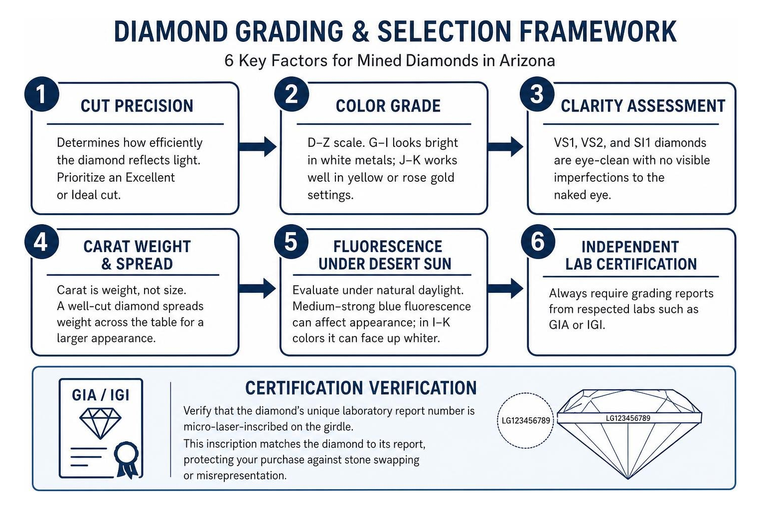 Diamond grading and selection framework Diamond grading and selection framework
