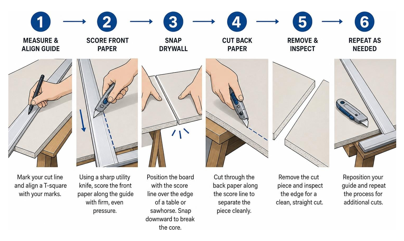 step by step drywall scoring and snapping process step by step drywall scoring and snapping process