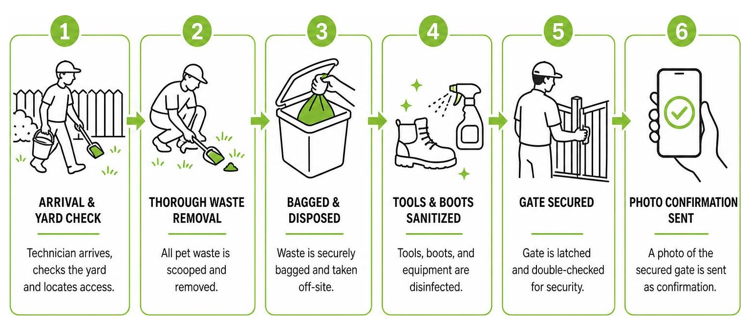 Step-by-step process of professional yard sanitization and gate security Step-by-step process of professional yard sanitization and gate security