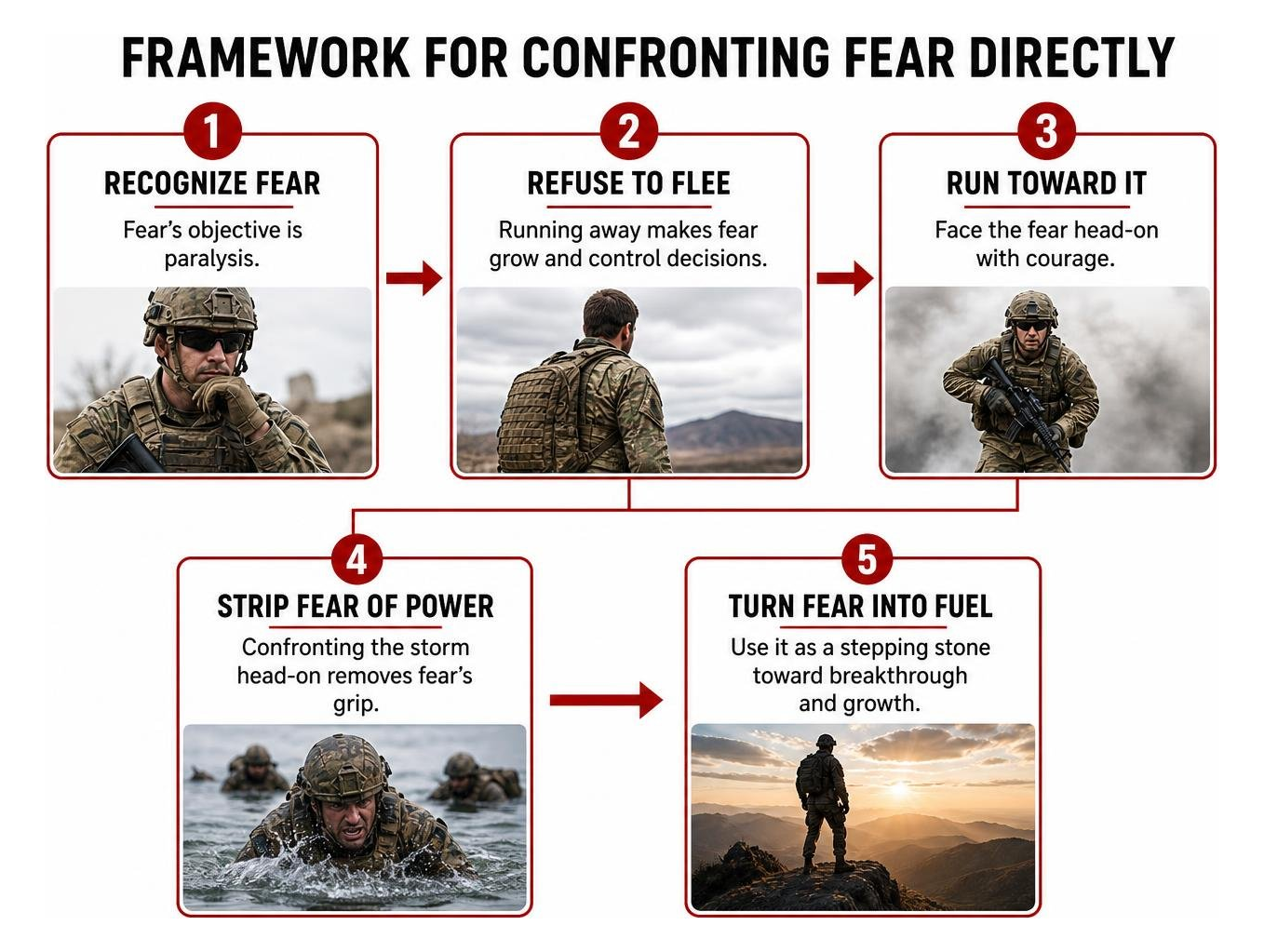 Framework for confronting fear directly