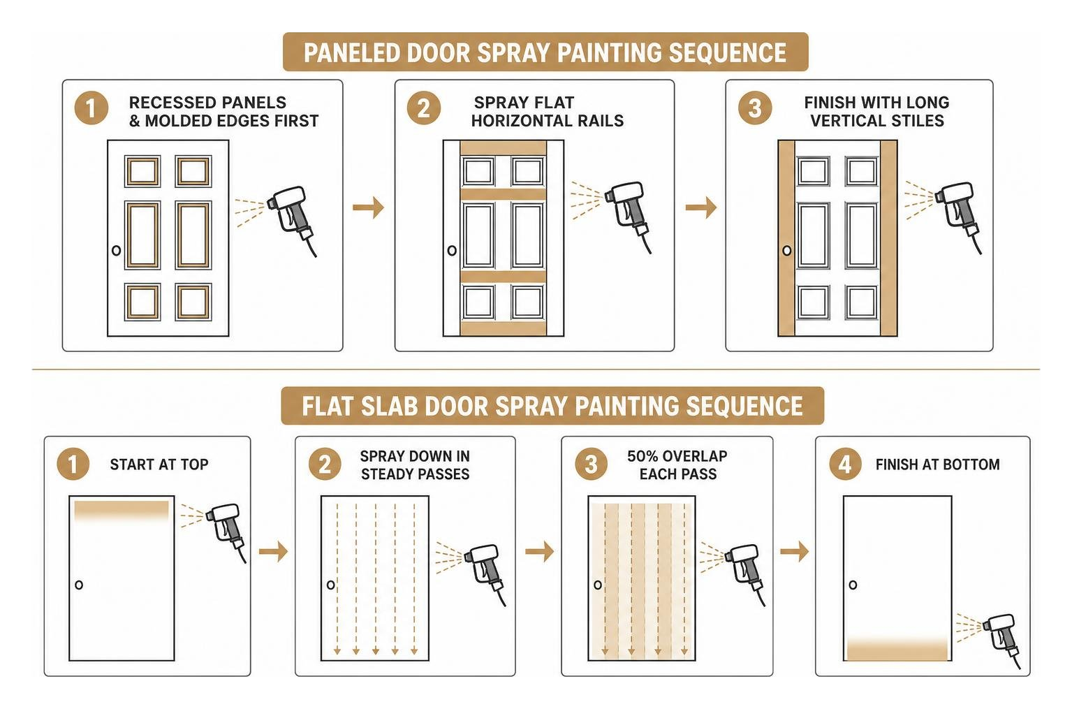 spray painting sequence paneled vs flat slab interior doors spray painting sequence paneled vs flat slab interior doors