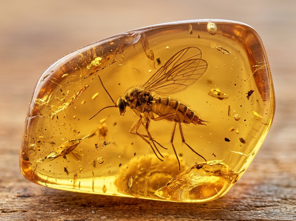 amber inclusions prehistoric insect trapped in golden Baltic amber - amber inclusions