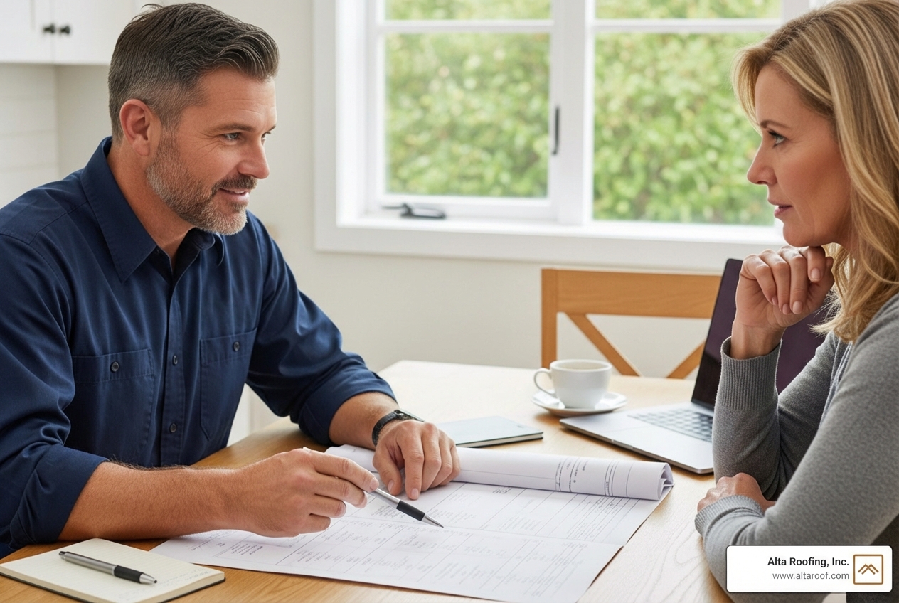 roofer providing detailed estimate - greenwood village roofing contractor roofer providing detailed estimate - greenwood village roofing contractor