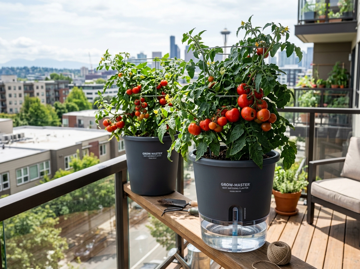 self watering pots for tomato plants