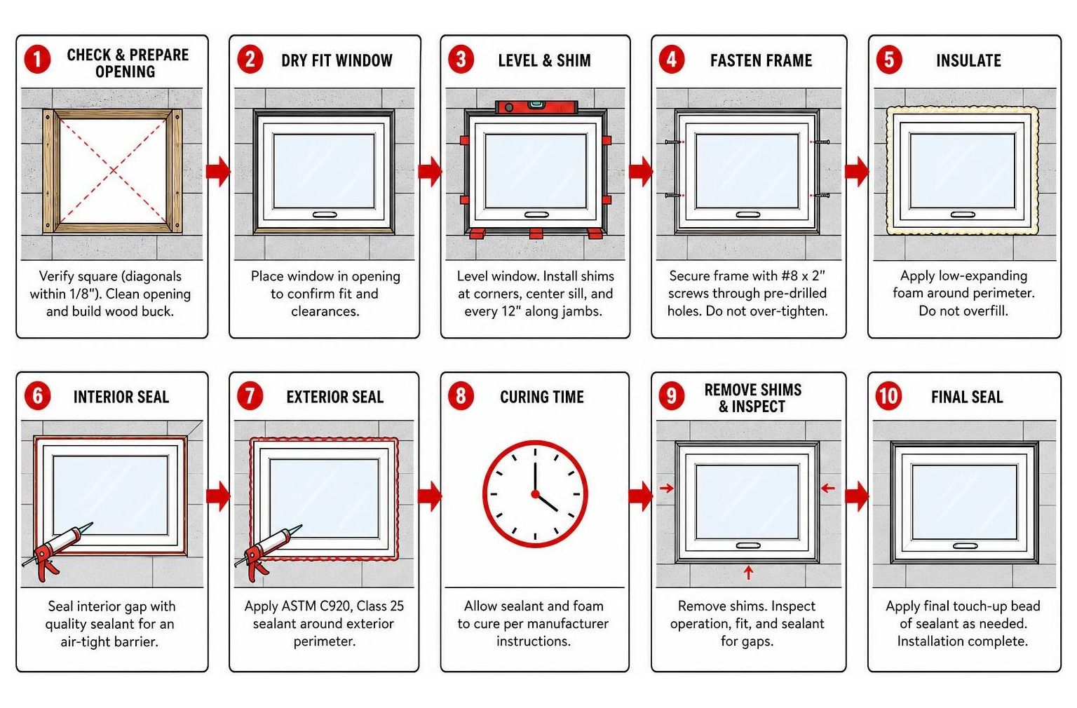 installation process diagram from dry fit to final seal installation process diagram from dry fit to final seal