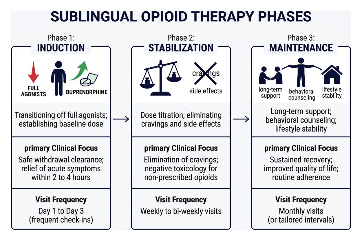 Sublingual Opioid Therapy Phases Sublingual Opioid Therapy Phases