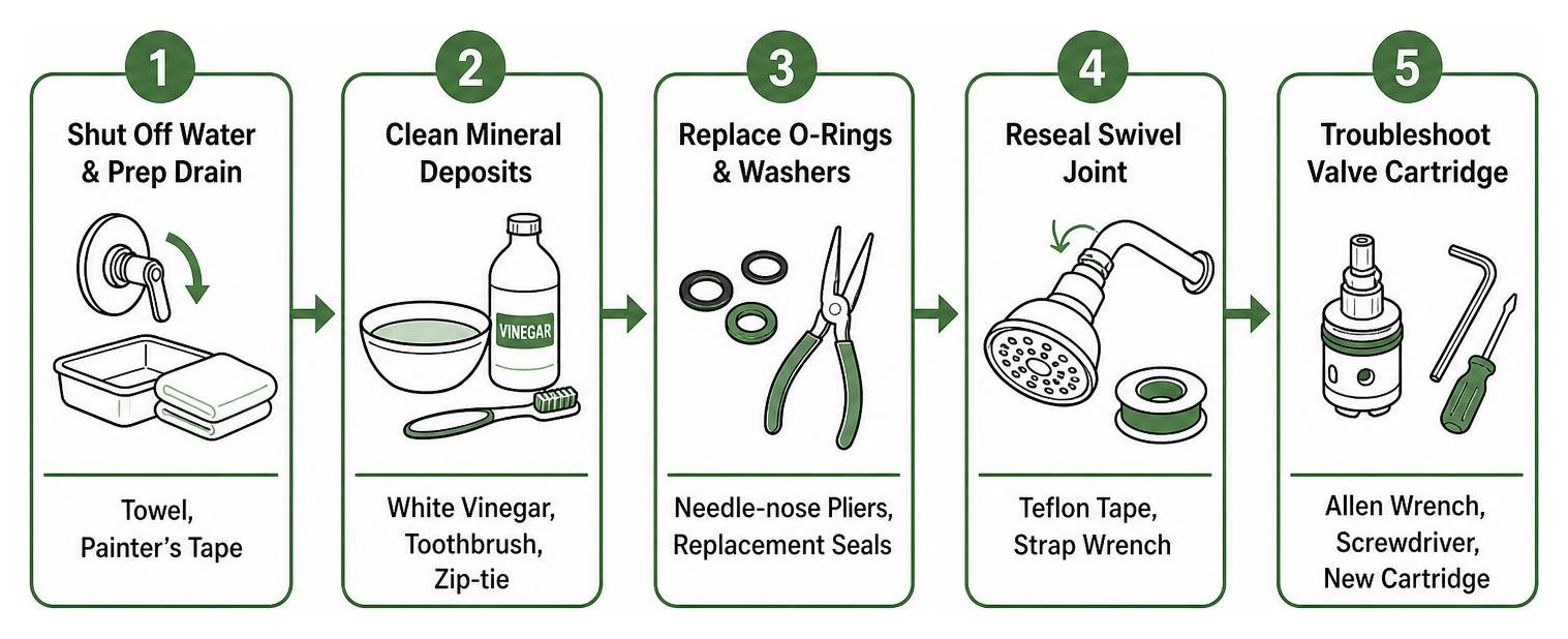 step-by-step framework for fixing a leaking delta shower head step-by-step framework for fixing a leaking delta shower head