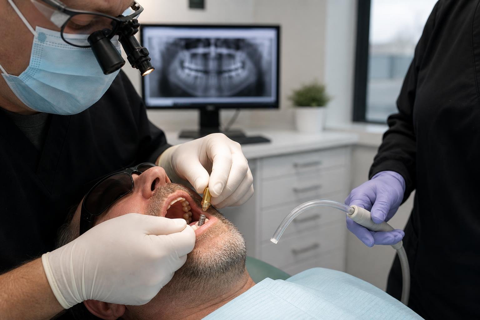 Clinical placement of OverdenSURE abutments