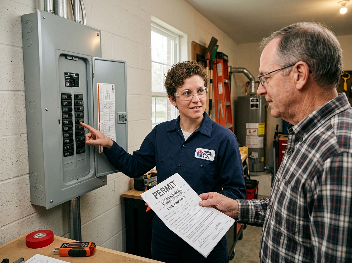 modern labeled electrical panel showing code compliance - how much is a permit to upgrade electrical panel modern labeled electrical panel showing code compliance - how much is a permit to upgrade electrical panel
