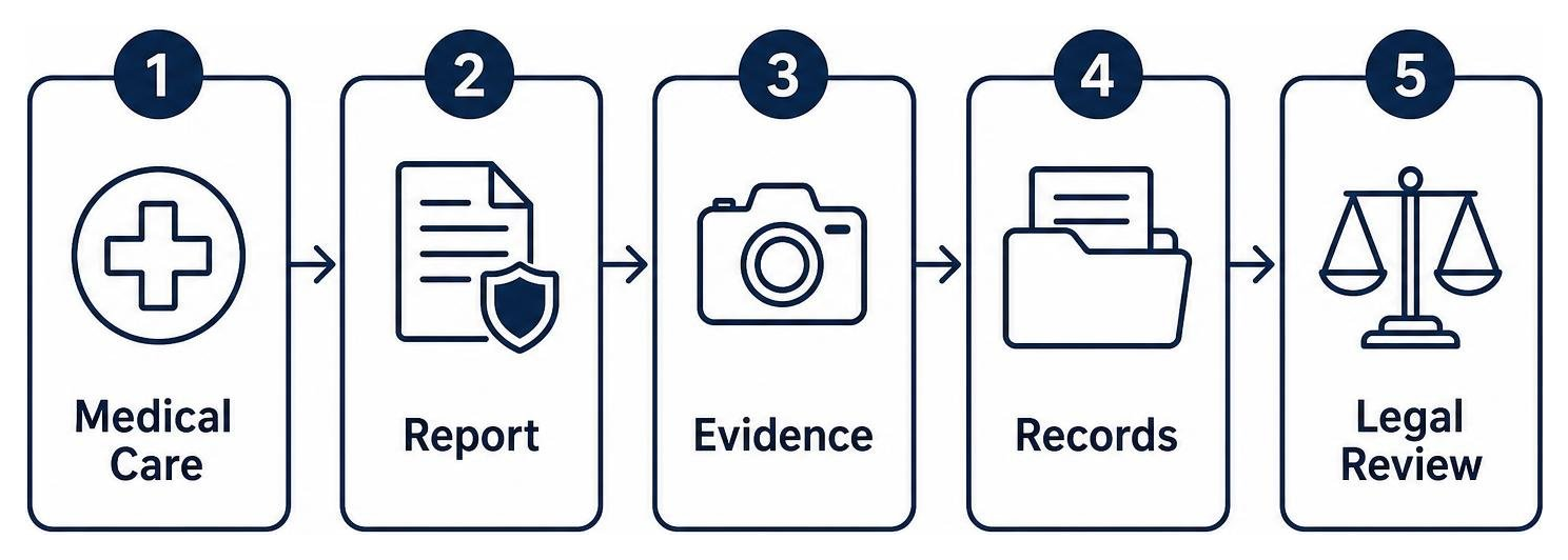 Steps after a Baton Rouge semi accident: medical care, report, evidence, records, legal review Steps after a Baton Rouge semi accident: medical care, report, evidence, records, legal review