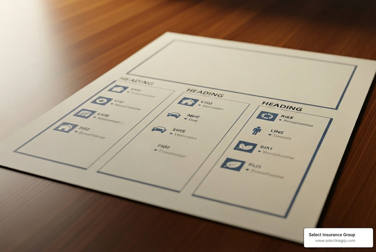 document showing insurance coverage types - commercial truck insurance document showing insurance coverage types - commercial truck insurance