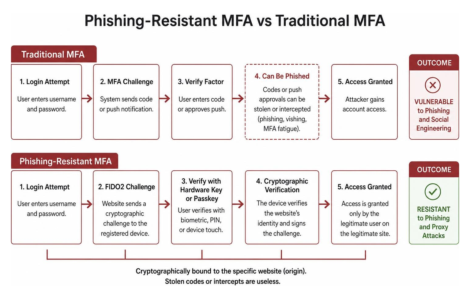 Phishing-resistant MFA vs traditional MFA security comparison Phishing-resistant MFA vs traditional MFA security comparison