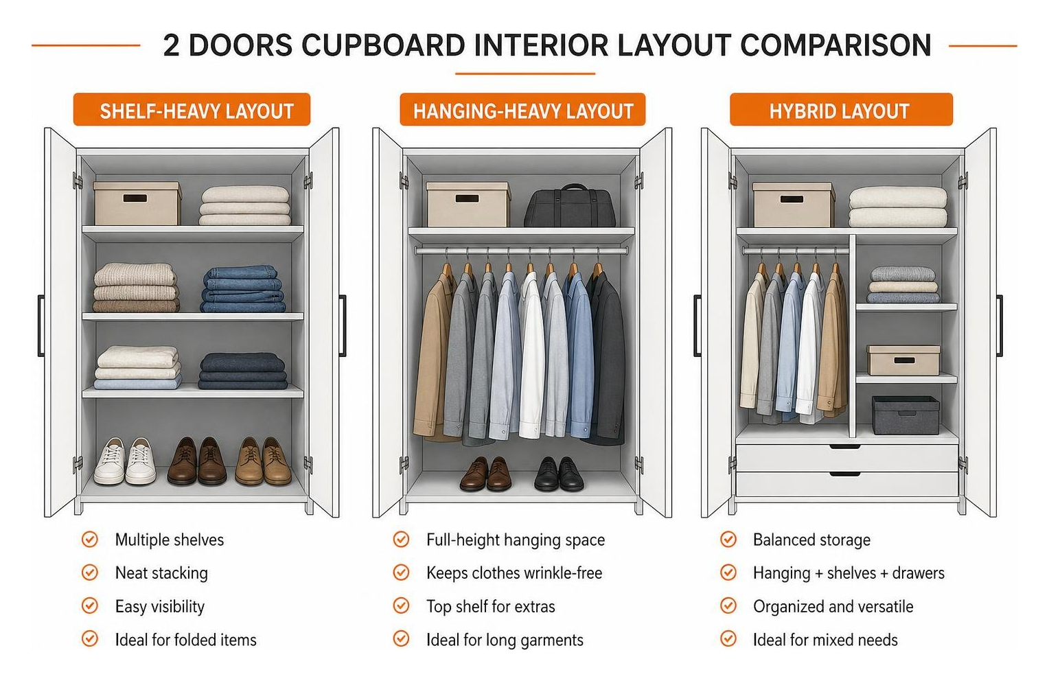 2 doors cupboard interior layout comparison 2 doors cupboard interior layout comparison