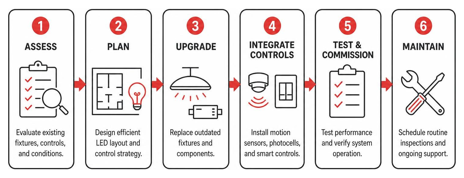 common area lighting modernization workflow common area lighting modernization workflow