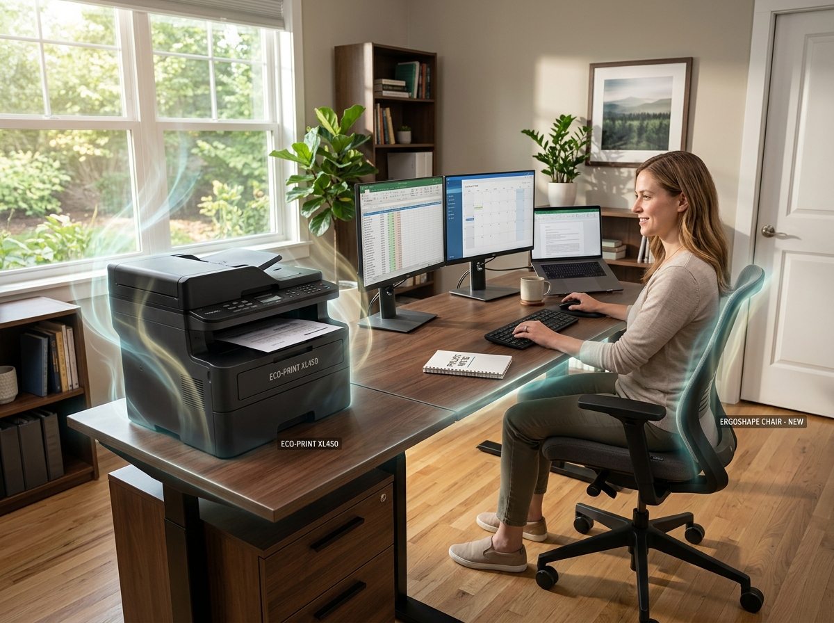 home office with a computer and printer showing sources of indoor xylene - filter xylene with houseplants home office with a computer and printer showing sources of indoor xylene - filter xylene with houseplants