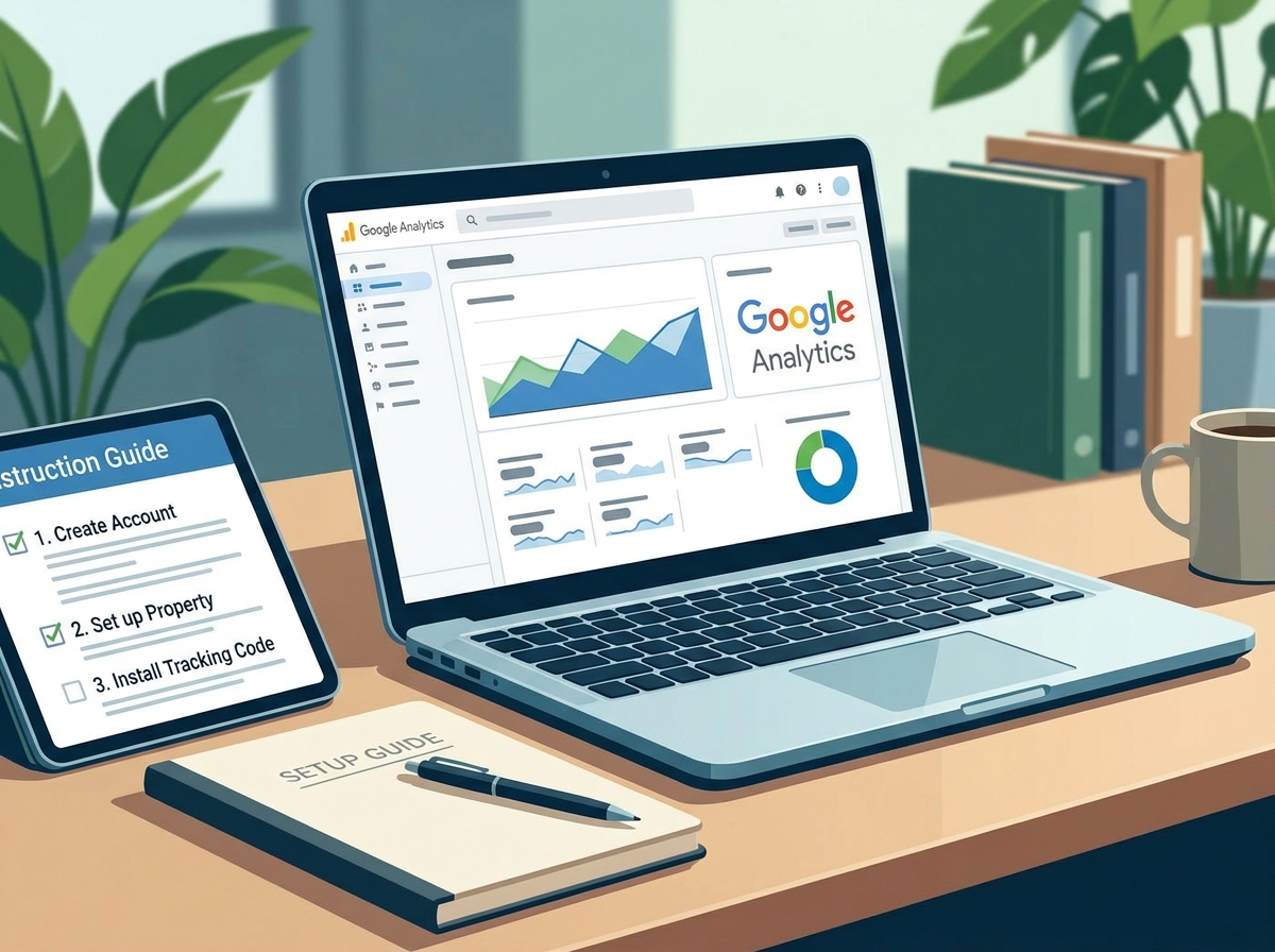 Google Analytics account creation screen showing account name and data sharing settings - google analytics setup guide Google Analytics account creation screen showing account name and data sharing settings - google analytics setup guide