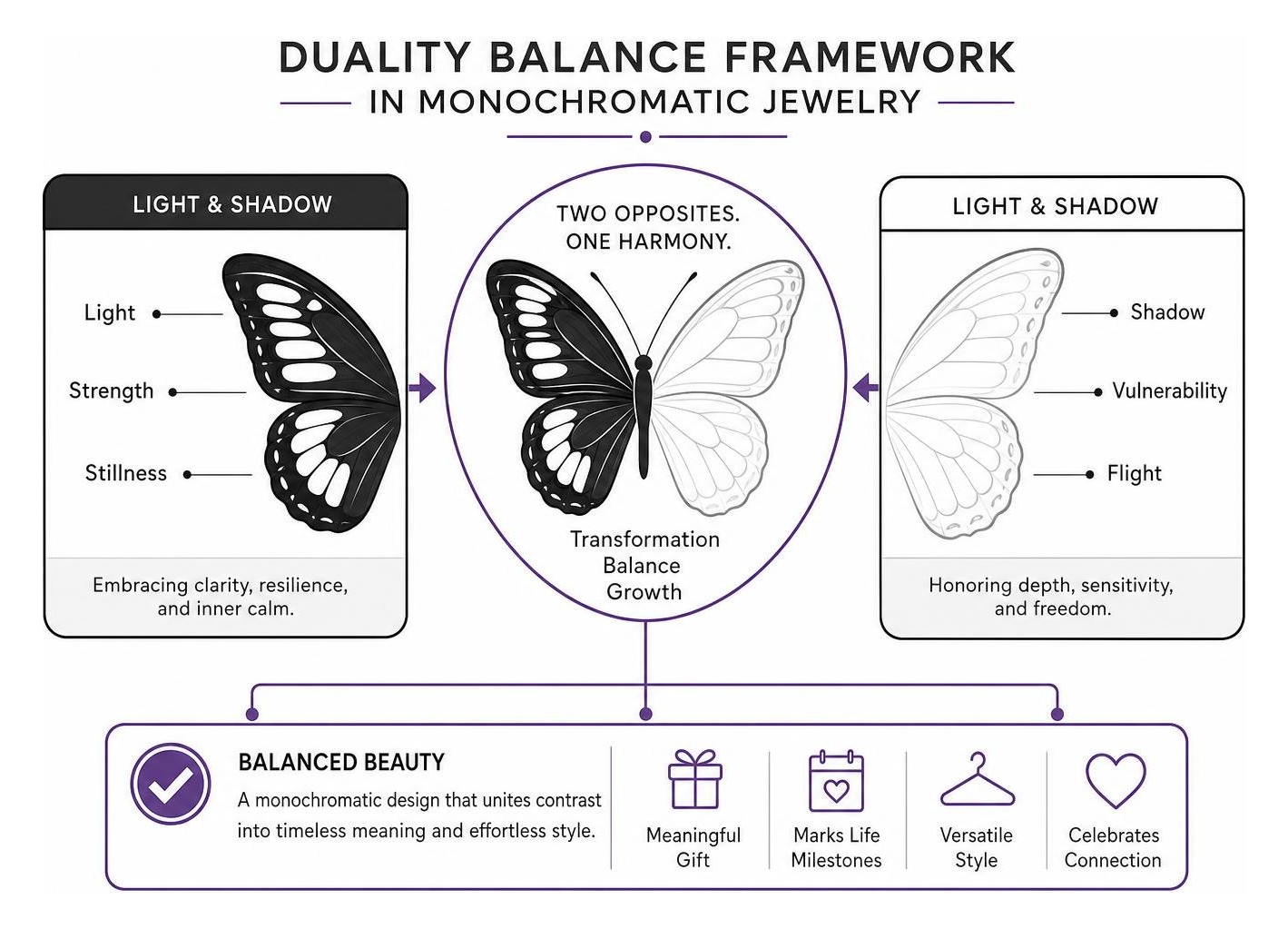 duality balance framework in monochromatic jewelry duality balance framework in monochromatic jewelry