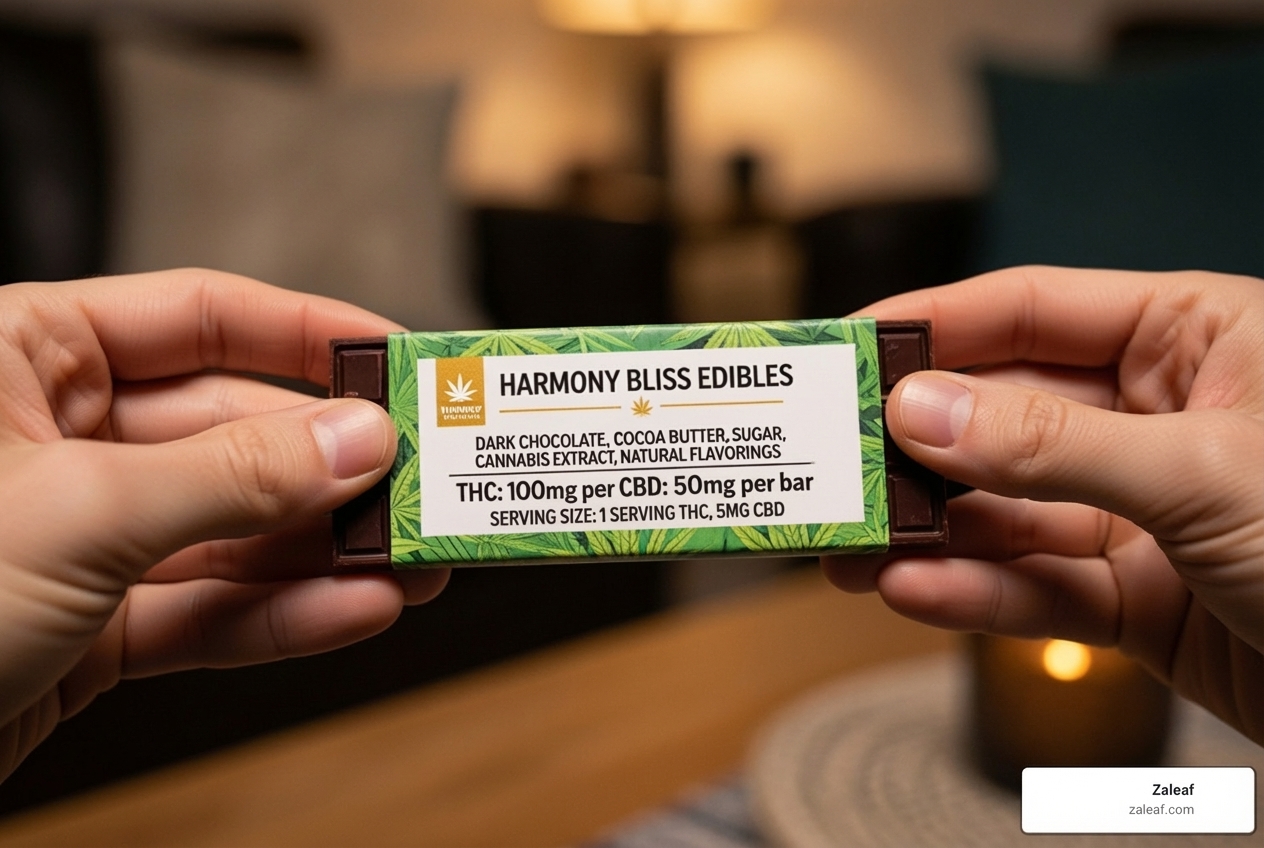 reading label on cannabis chocolate - cannabis chocolates for relaxation reading label on cannabis chocolate - cannabis chocolates for relaxation