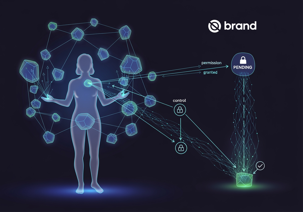 Data flow from user to brand in a Web3 model - AI in Marketing
