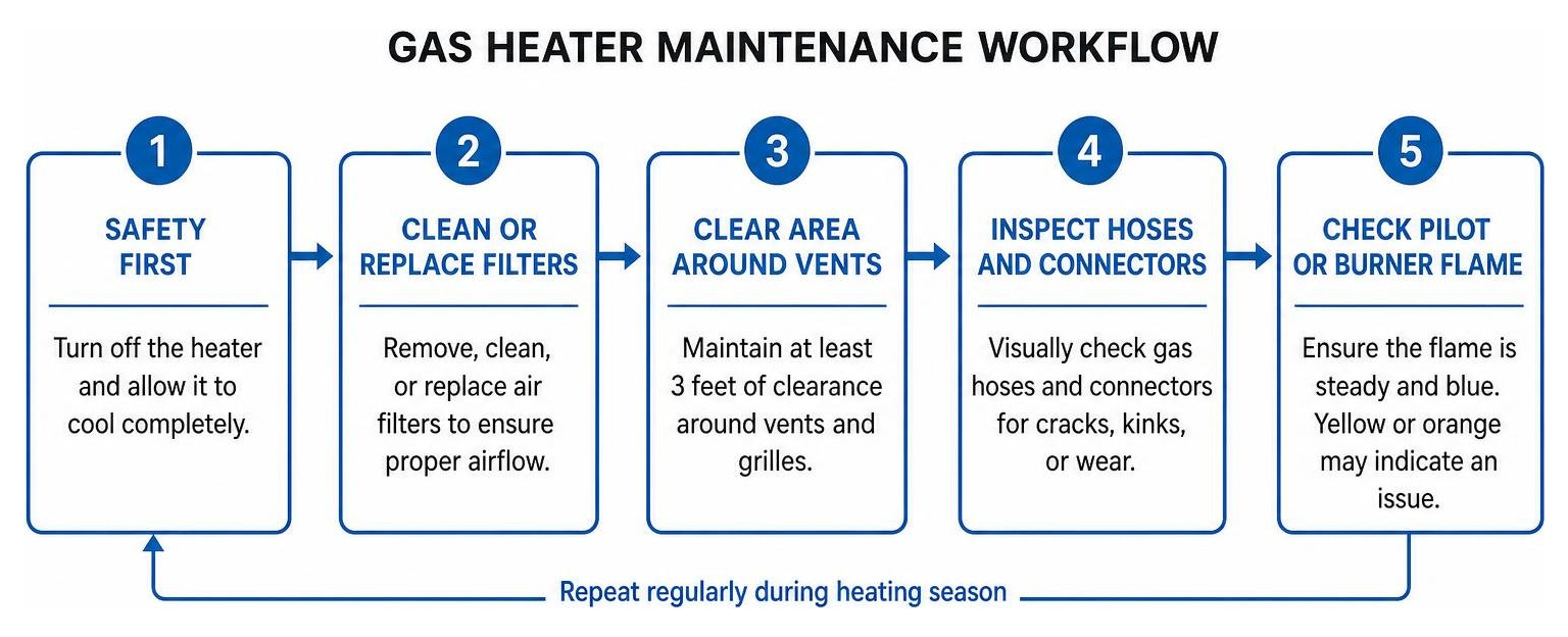 gas heater maintenance workflow diagram gas heater maintenance workflow diagram