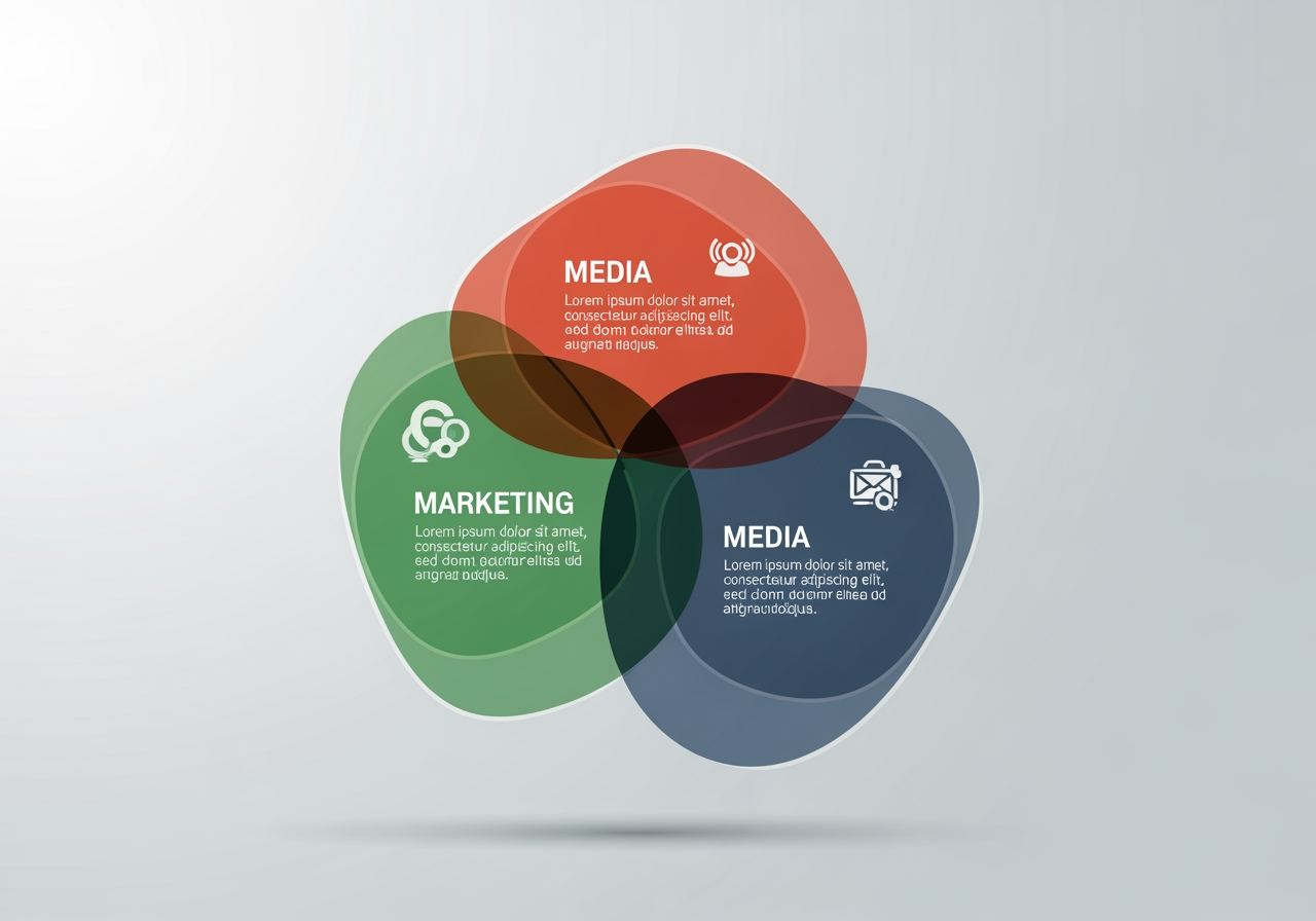 Framework illustrating owned, earned, and paid media - digital marketing strategies