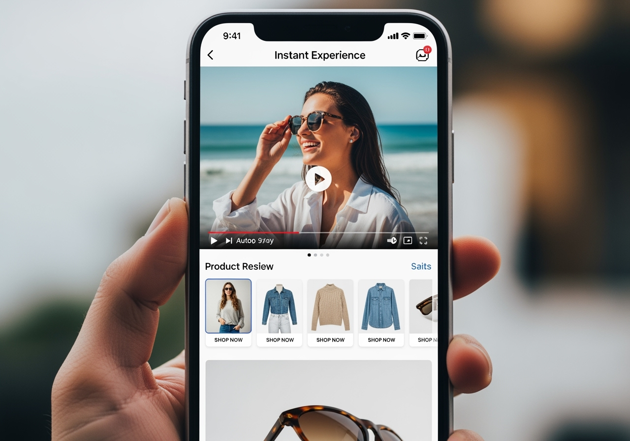 Facebook Instant Experience Ad layout - facebook ad types