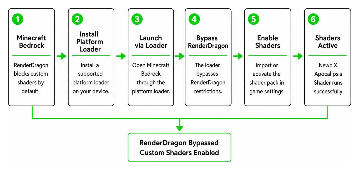 Workflow diagram showing how to bypass RenderDragon using platform loaders Workflow diagram showing how to bypass RenderDragon using platform loaders