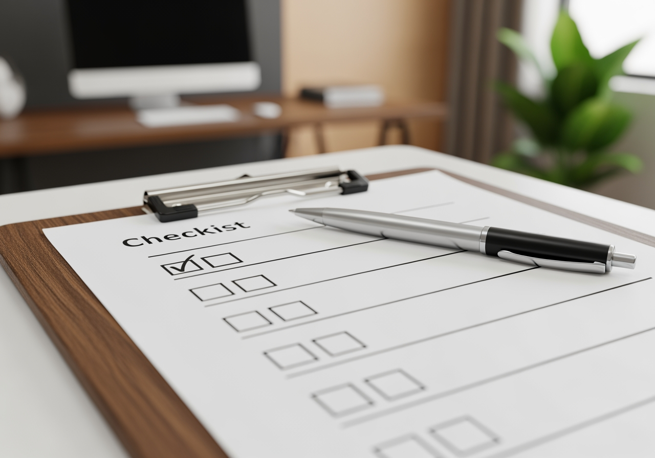 Security checklist on a clipboard - Secure Coinbase account