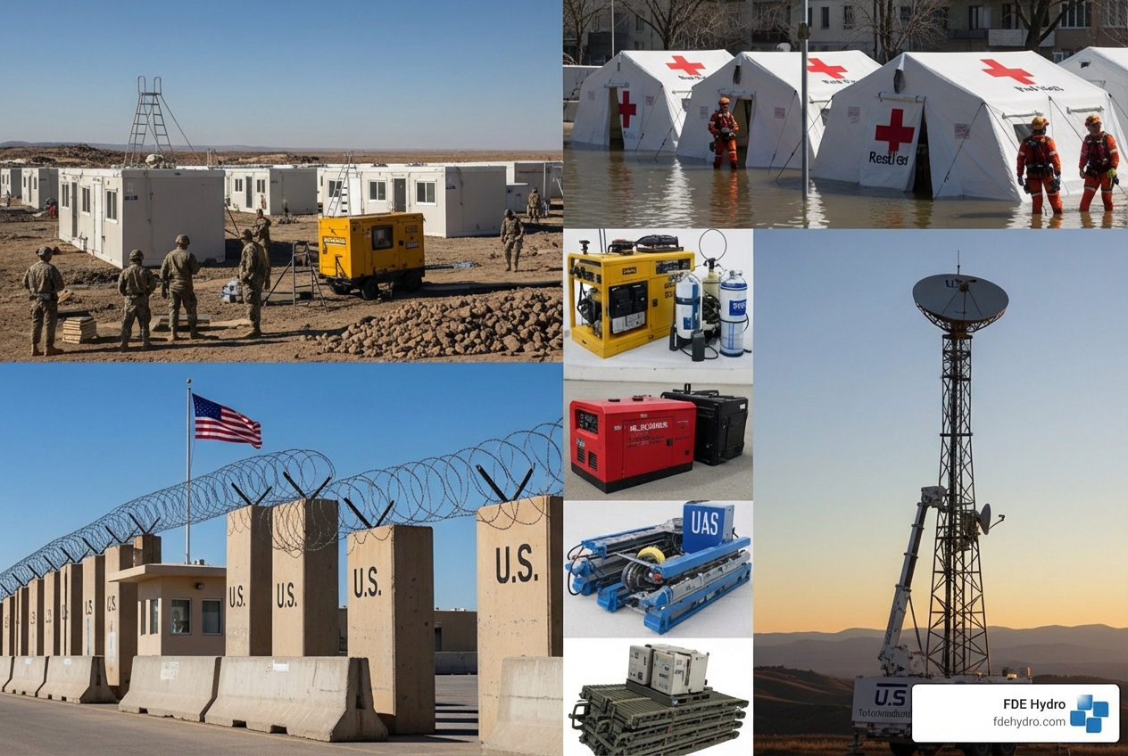 collage of different deployable solutions - rapidly deployable collage of different deployable solutions - rapidly deployable