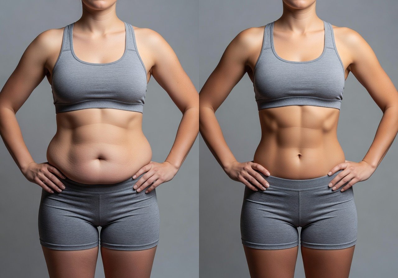 Standardized medical photography showing consistent lighting, neutral backgrounds, and identical patient posing for accurate comparison - Before after photos