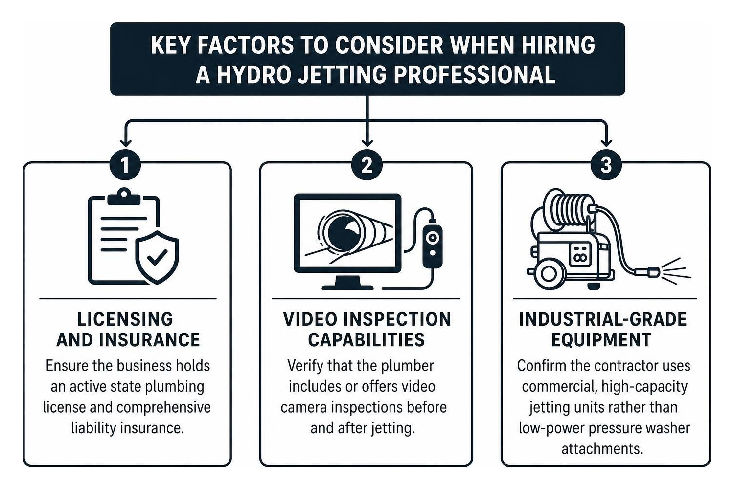 key factors to consider when hiring a hydro jetting professional