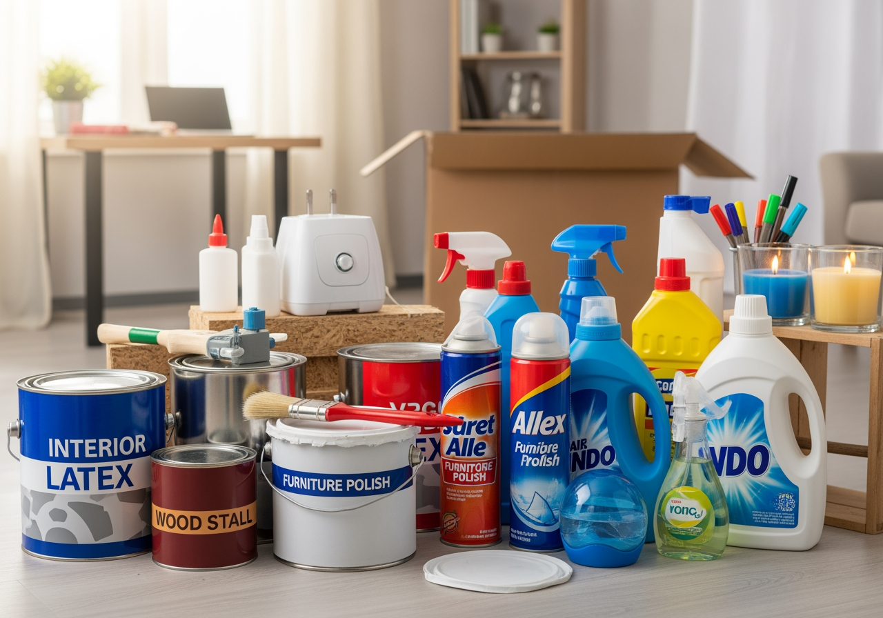 household items that release VOCs - improve indoor air quality