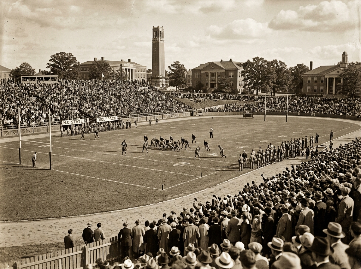 Riddick Stadium historical home of NC State football - nc state football