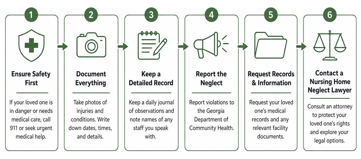 diagram of the steps to take when you suspect nursing home neglect diagram of the steps to take when you suspect nursing home neglect