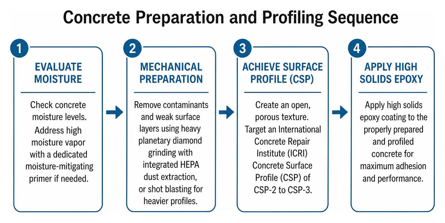 concrete preparation and profiling sequence concrete preparation and profiling sequence