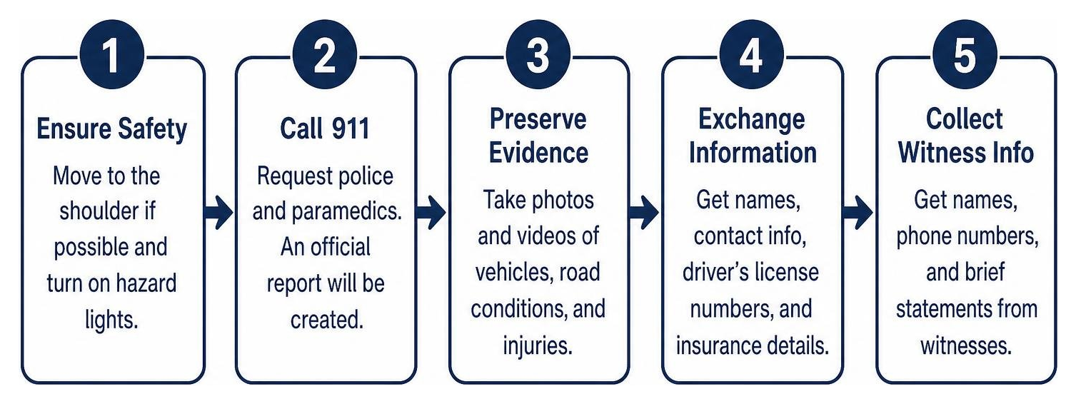 Immediate actions sequence following an Opelousas highway wreck Immediate actions sequence following an Opelousas highway wreck