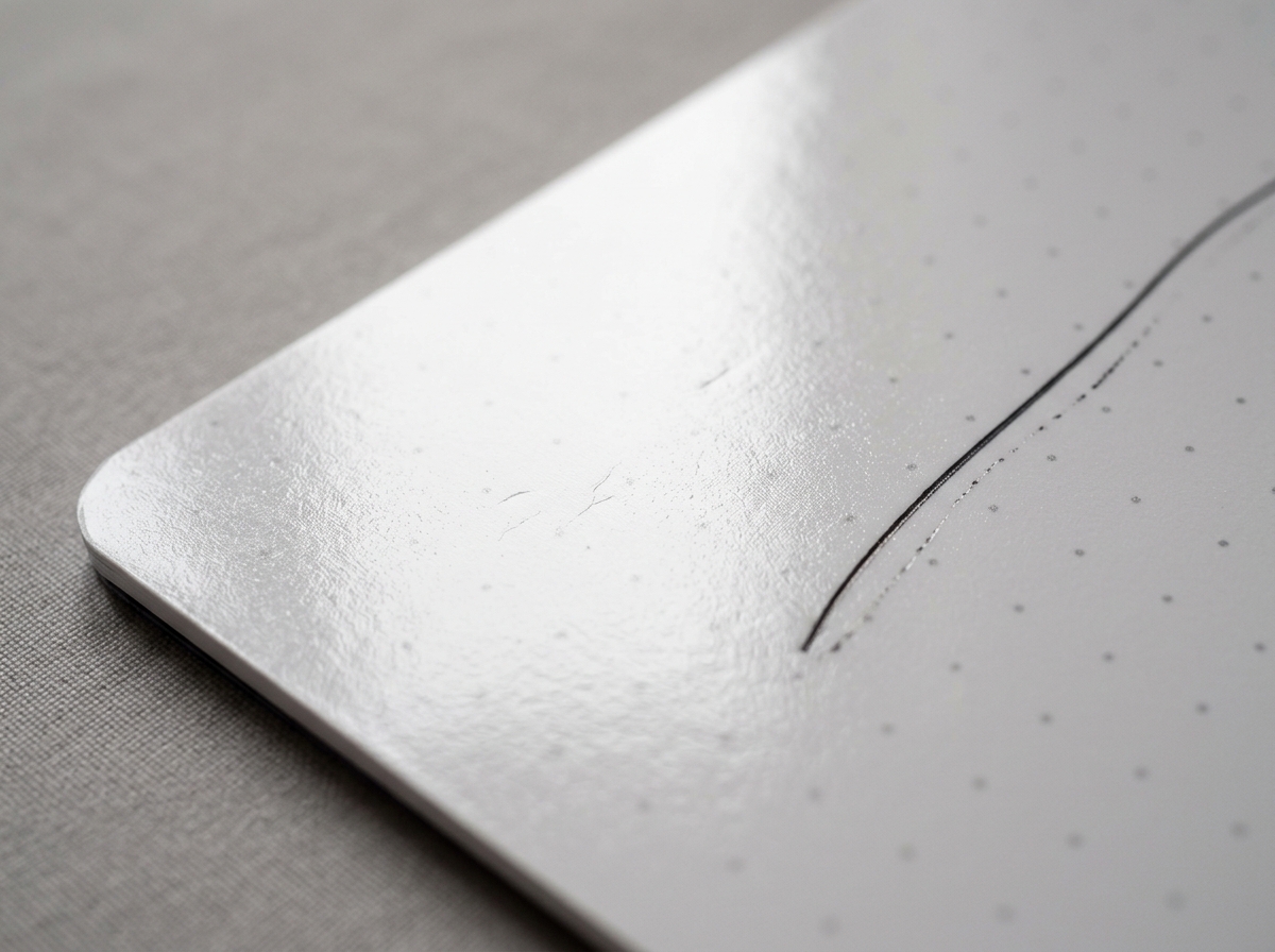 Texture of synthetic polyester paper in a smart notebook - digital reusable notebook