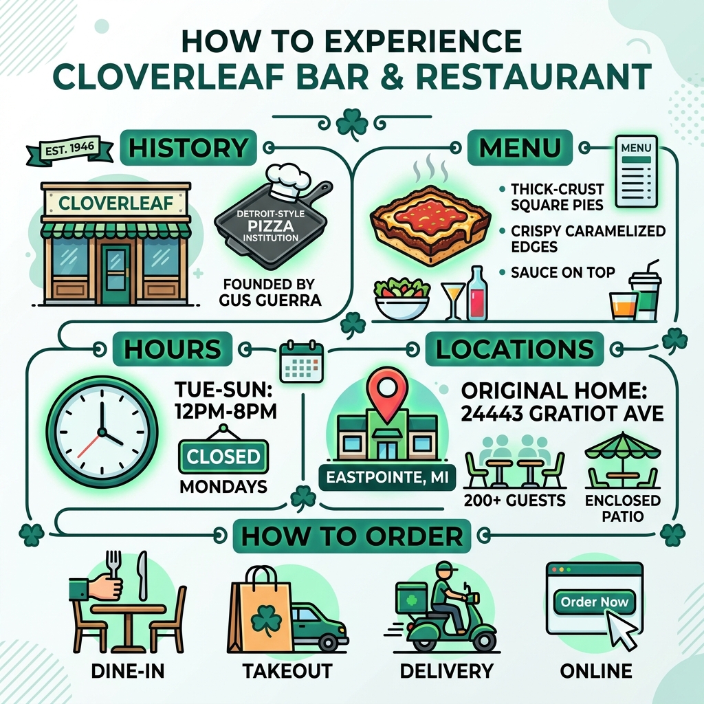 Infographic: How to Experience Cloverleaf Bar & Restaurant - History, Menu, Hours, Locations, and How to Order - cloverleaf Infographic: How to Experience Cloverleaf Bar & Restaurant - History, Menu, Hours, Locations, and How to Order - cloverleaf