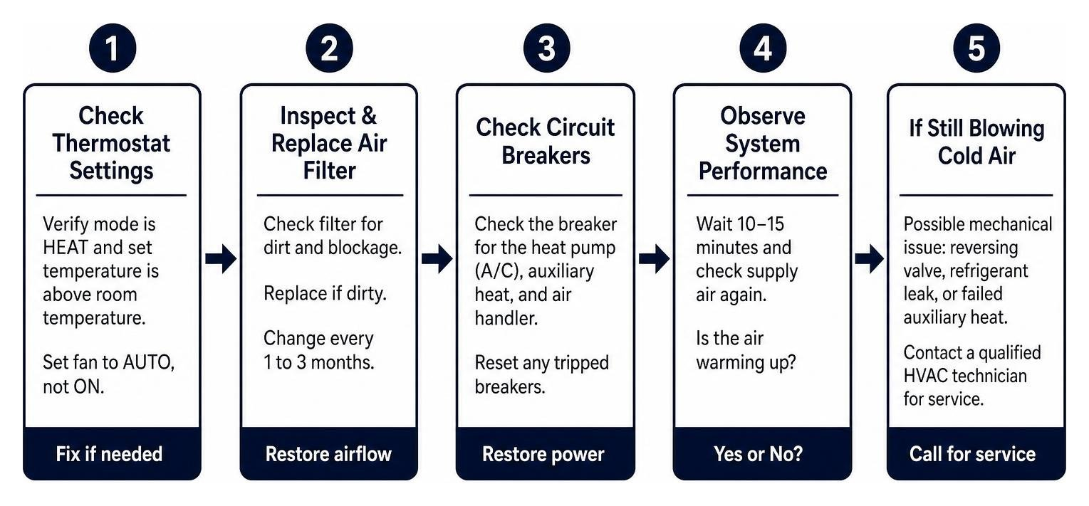 step-by-step DIY heat pump troubleshooting process step-by-step DIY heat pump troubleshooting process