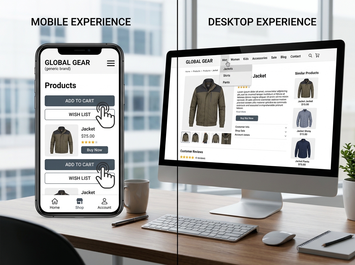 mobile vs desktop user experience design - how to improve conversion rate mobile vs desktop user experience design - how to improve conversion rate