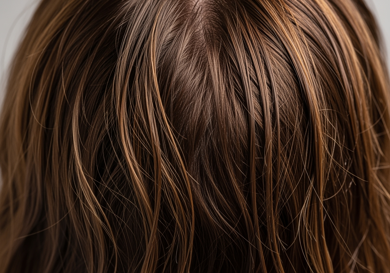Hair that is 70-80% dry, ready for blow drying - blow drying hair