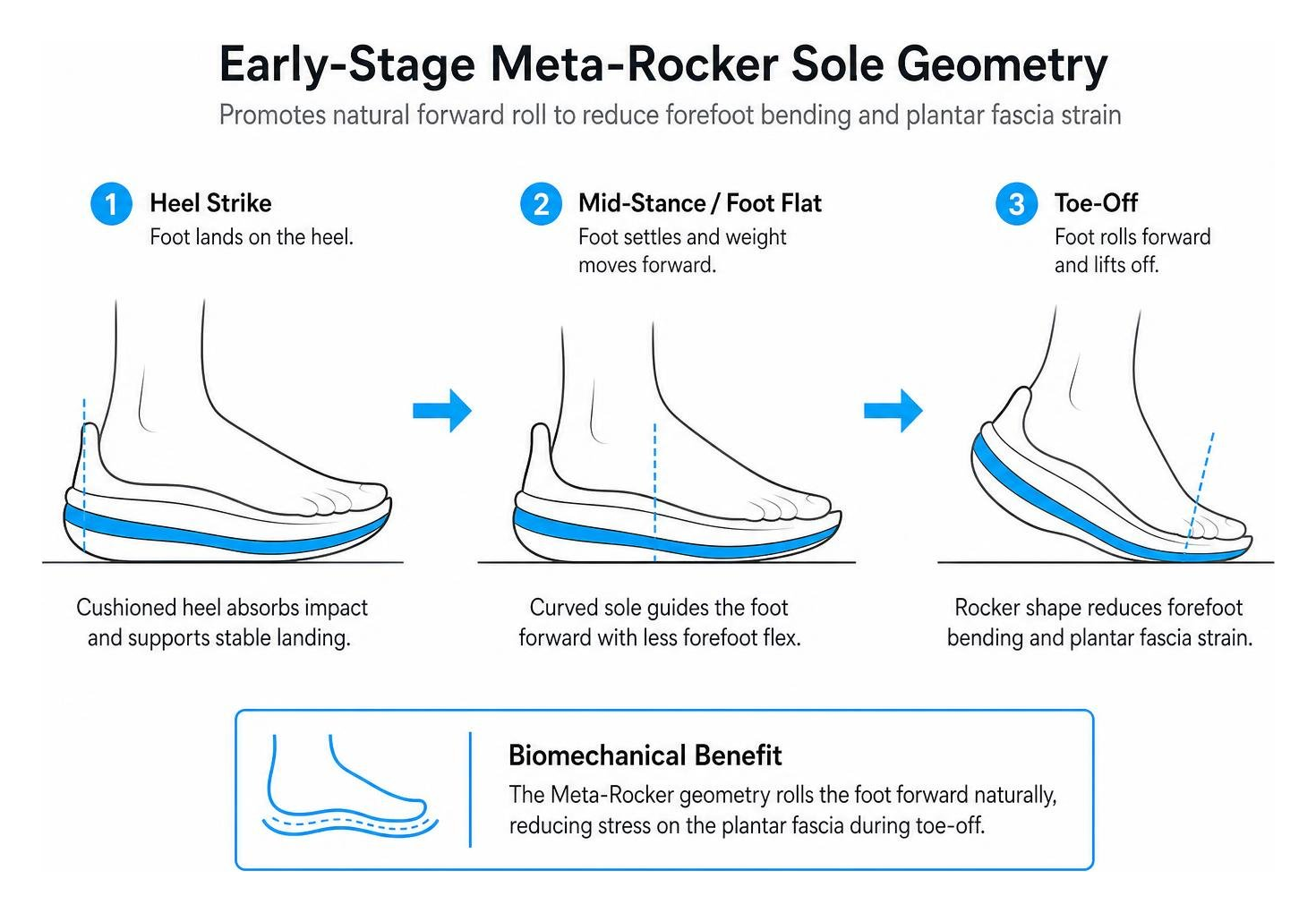 early stage meta rocker sole geometry diagram