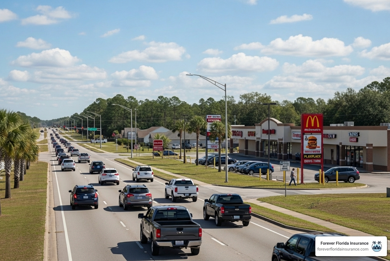 traffic on a Crestview road like State Road 85 - auto insurance crestview fl traffic on a Crestview road like State Road 85 - auto insurance crestview fl