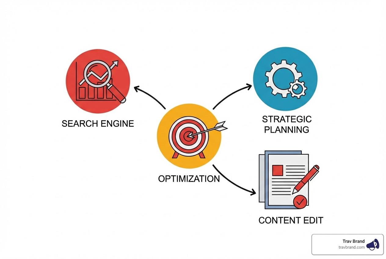 Checklist showing components like SEO, Strategy, and Editing - Blog content writing services Checklist showing components like SEO, Strategy, and Editing - Blog content writing services