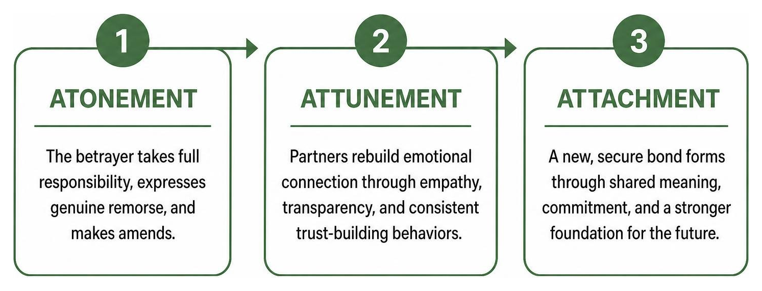 3 Phases of Trust Recovery: Atonement, Attunement, and Attachment