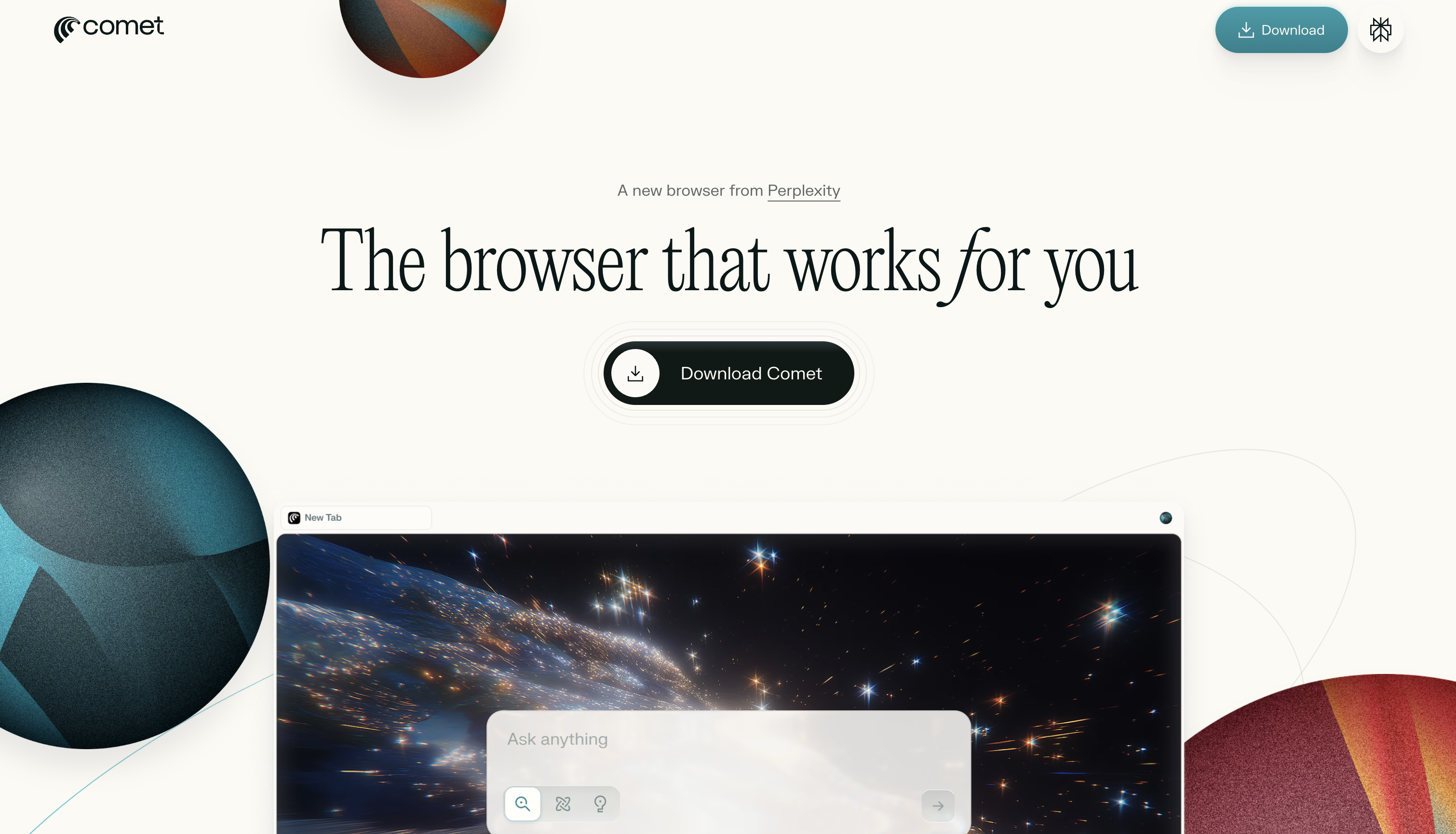 Comet (Perplexity AI) screenshot 1