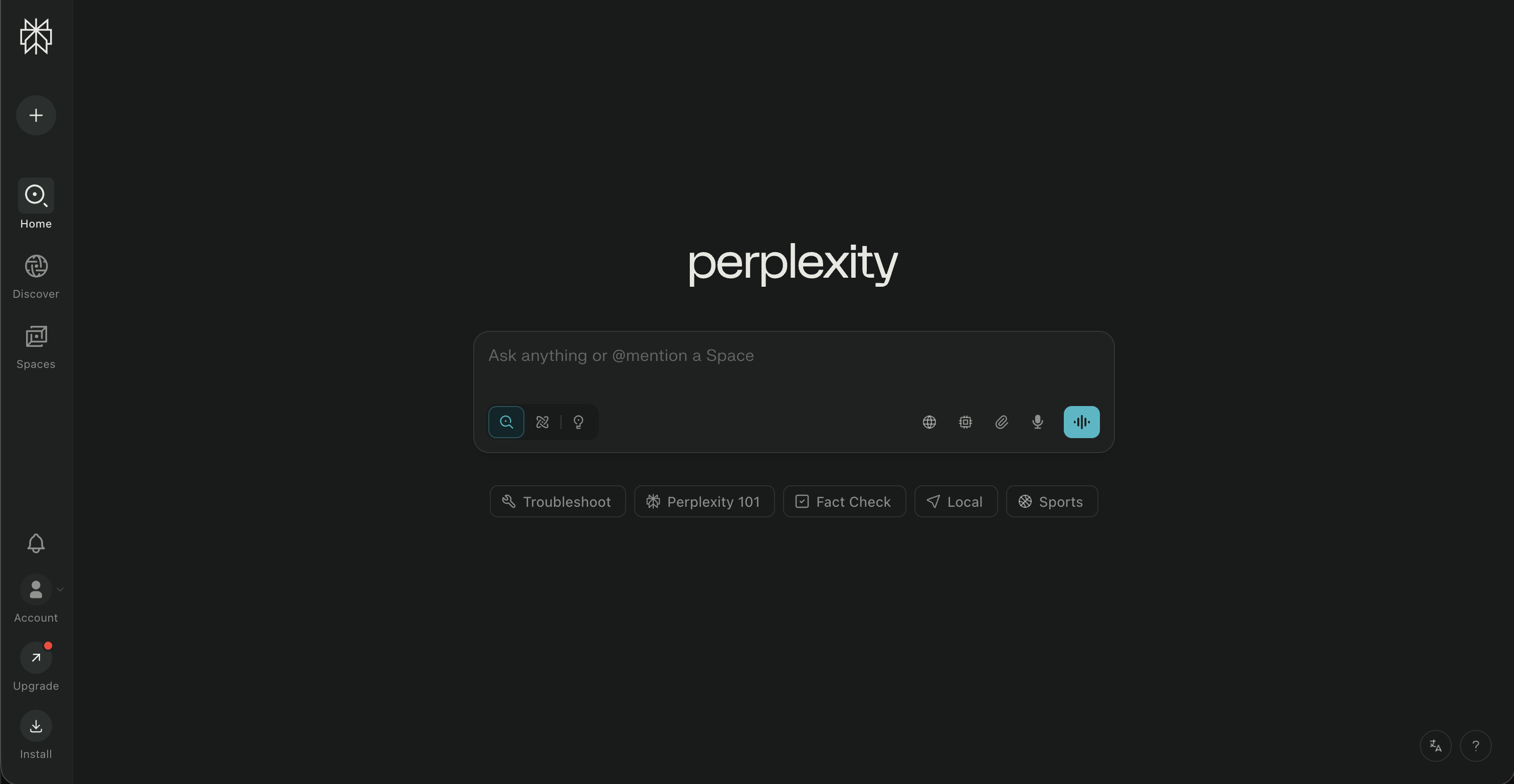 Perplexity screenshot 1